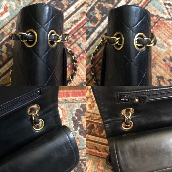 SOLD***Chanel Vintage Classic Medium Double Flap Bag - Picture 10 of 14